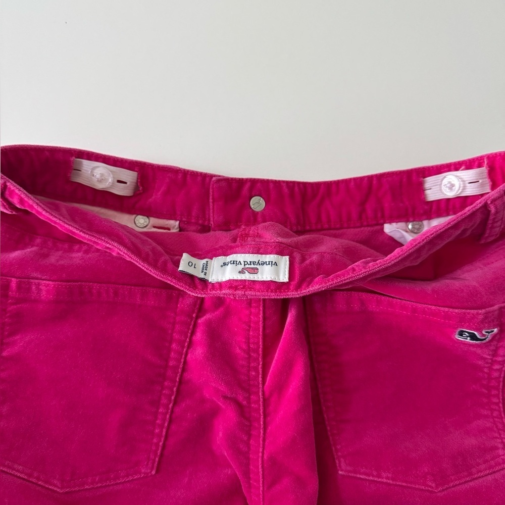 Vineyard Vines Girls Pink Velvet Jeans - Picture 3 of 9